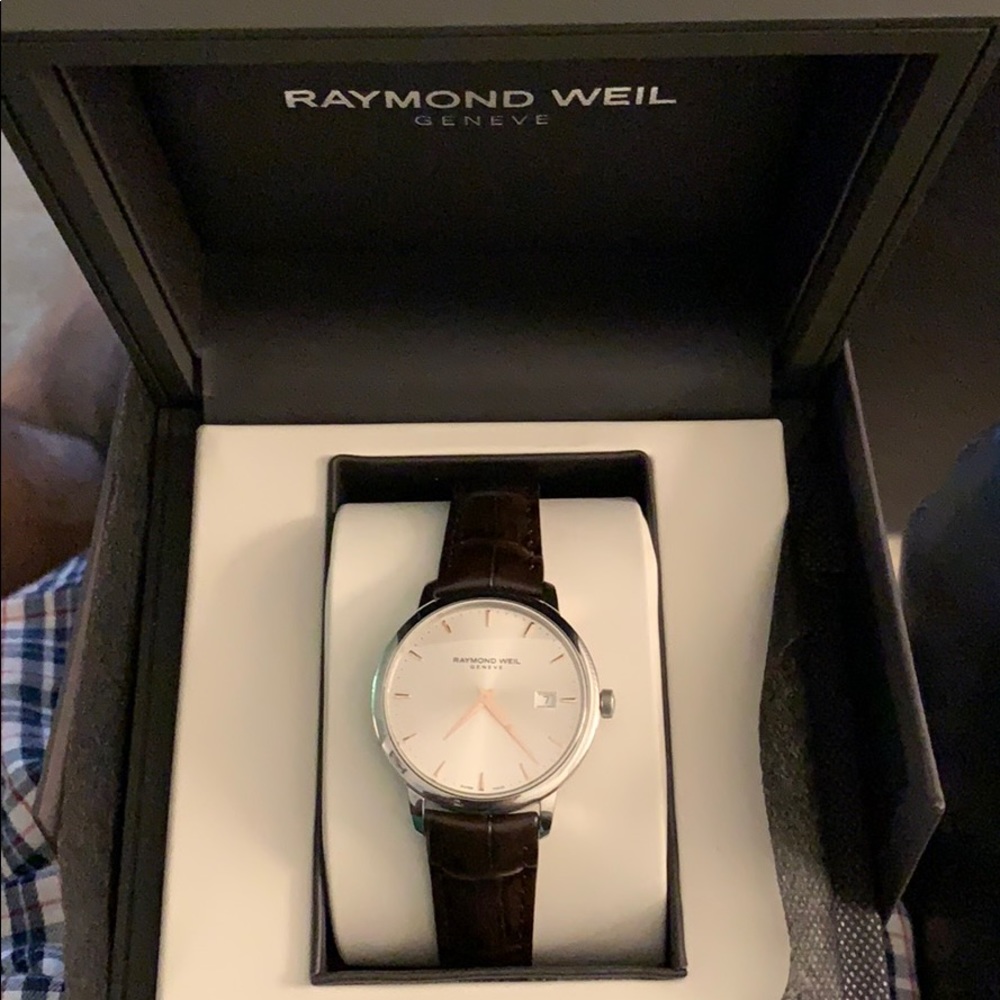 Raymond Weil brown Swiss watch